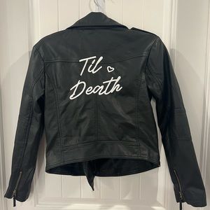 ‘Til Death, Faux Leather Jacket